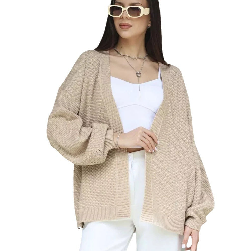 Cardigan décontracté pour femmes avec une coupe ample et des manches profondes Chic & Stil