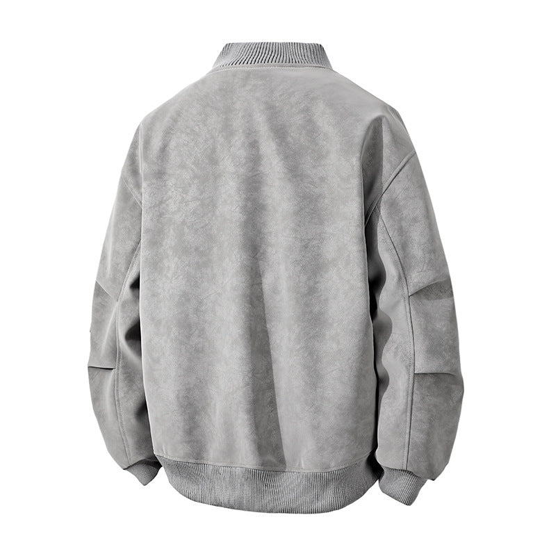 Trendy bomber jacket for men with a vintage look, featuring a practical zipper and stylish details Lune London