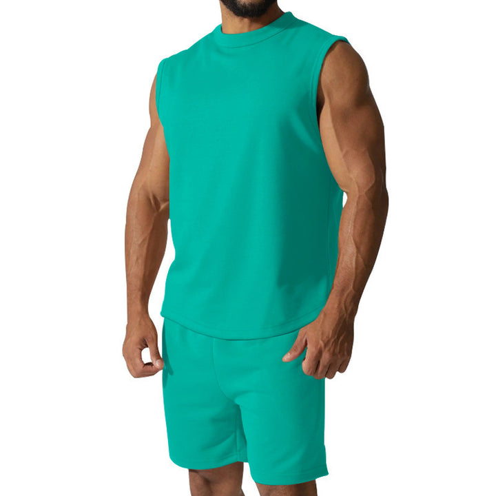 Men's short sleeve athletic set with elastic waistband and modern design Lune London