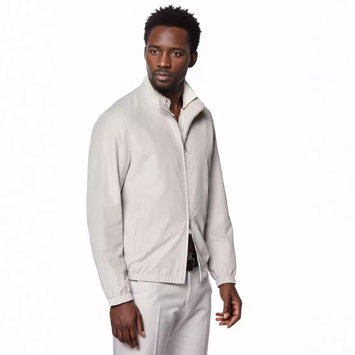 Lightweight transition jacket for men with high collar Lune London