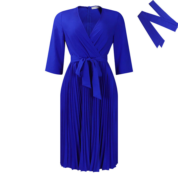 Wrap dress for women with elegant draping and fitted details Lune London