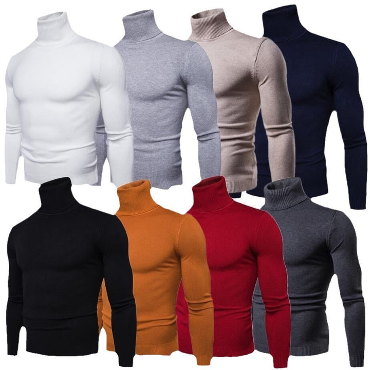 Men's Fitted Turtleneck Sweater Lune London