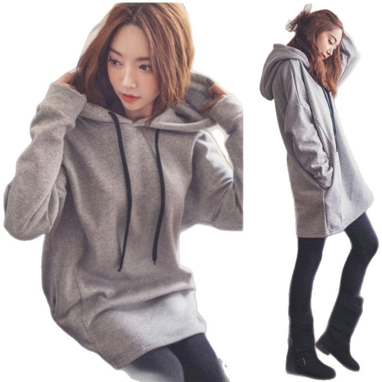 Women's hoodie with casual print and hood Lune London