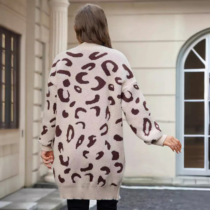Lune London leopard print knit jacket for ladies