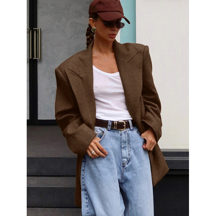 Ladies Oversized Wool Blazer Lune London