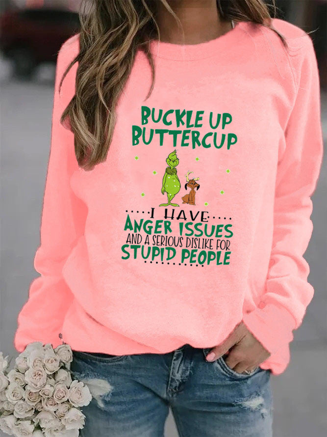 Sweat-shirt femme avec citation humoristique et design créatif Chic & Stil