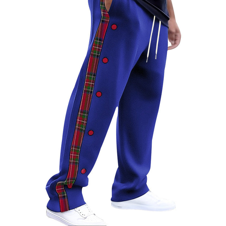 Casual cargo pants for men with snap buttons and trendy pattern Lune London