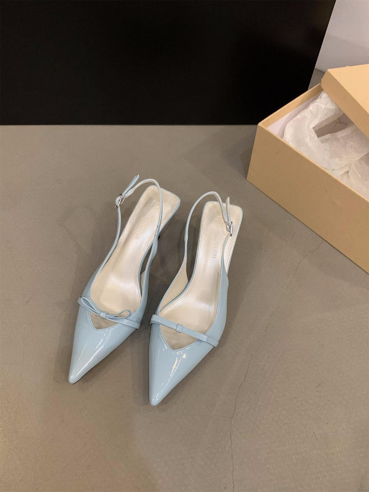 Women's Slingback Pumps with Elegant Cut and Fine Strap Lune London