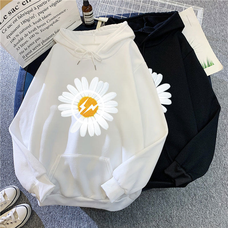 Women's hoodie with floral design Chic & Stil