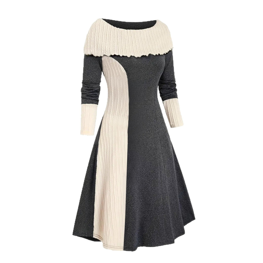 Midi dress for women with a unique ruffle design and a fitted cut Lune London