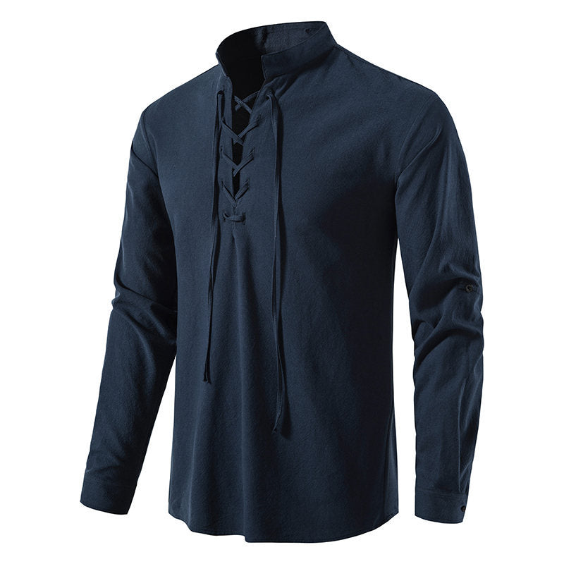 Men's long sleeve shirt with casual cordage Lune London
