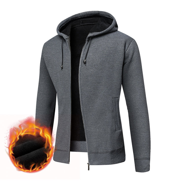 Hooded jacket for men, lined, offering great comfort and a clever design Lune London