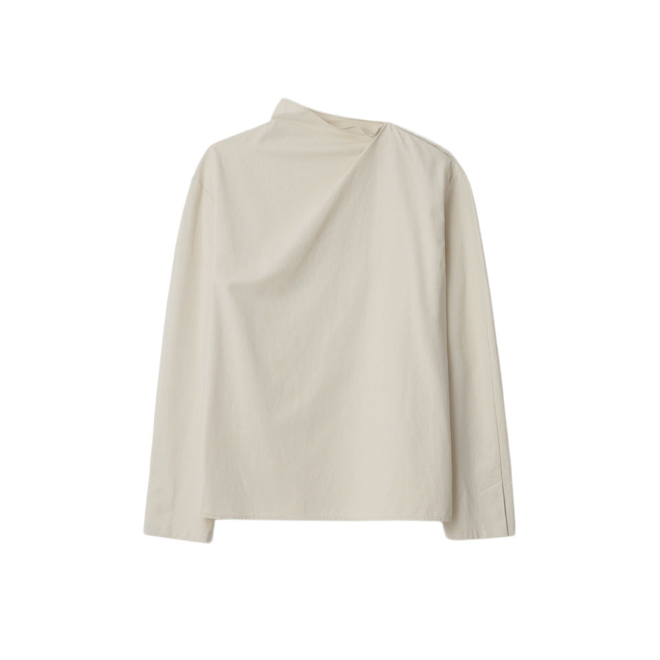 Top élégant pour femmes avec col asymétrique et manches longues Chic & Stil
