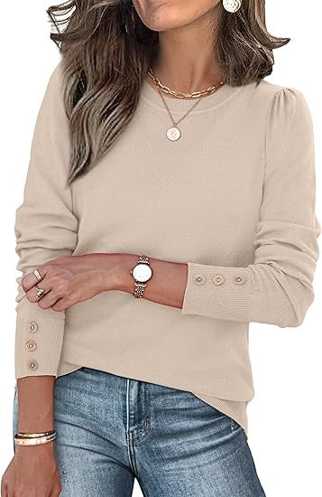 Pull de loisirs pour femmes avec détails en boutons Chic & Stil