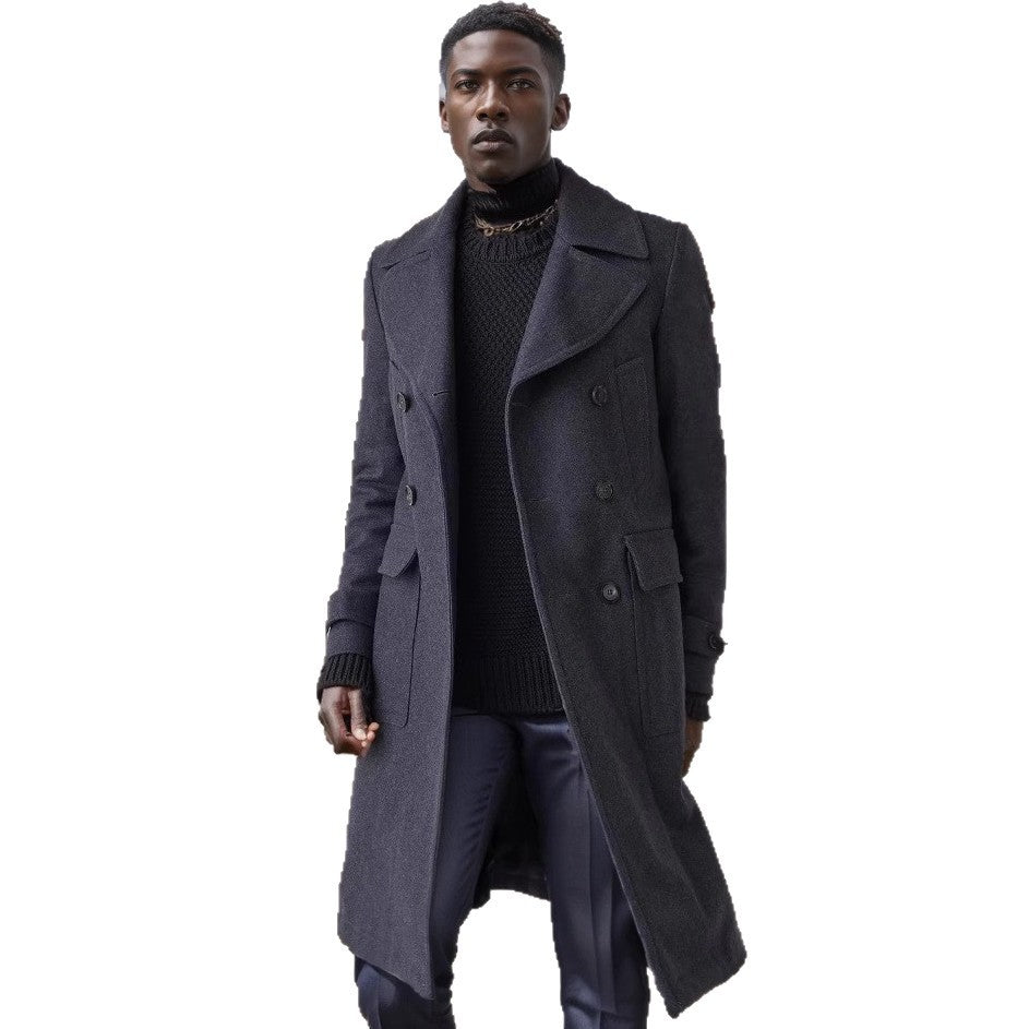 Elegant double fur coat for men Lune London