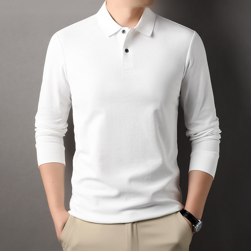 Long sleeve polo shirt for men in breathable functional material Lune London