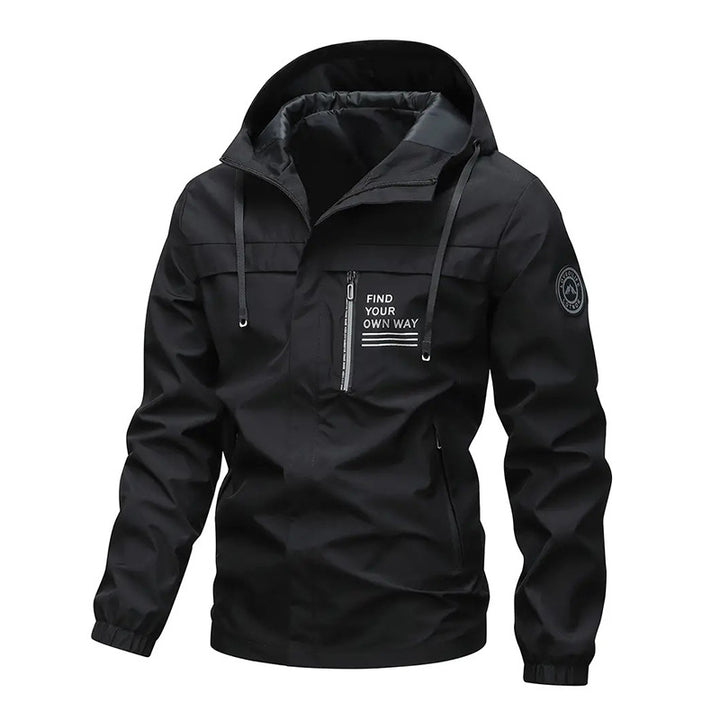 Men's Outdoor Sports Jacket with Adjustable Hood Lune London