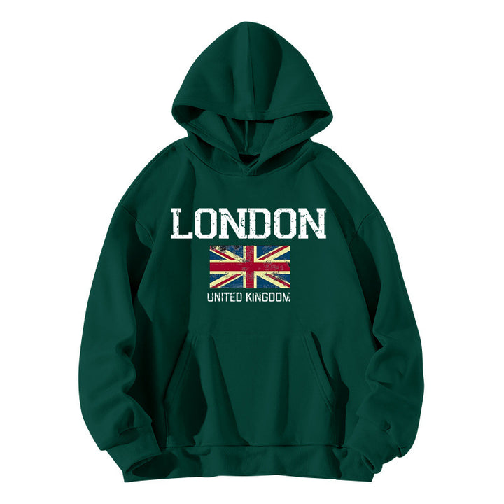 Women's hoodie in urban London style with kangaroo pocket and comfortable fit Lune London