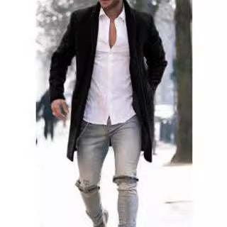 Men's Elegant Long Coat Lune London