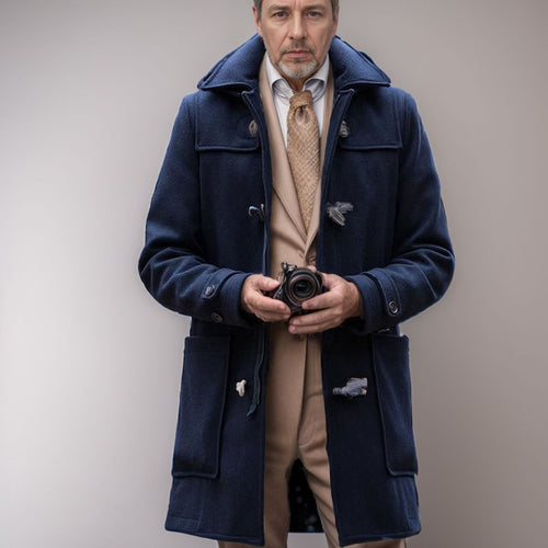 Elegant Duffle Coat for men with high-quality details and a traditional design Lune London