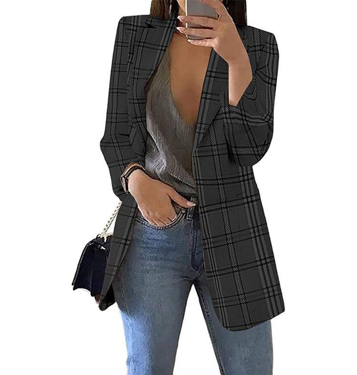 Plaid blazers for women with a modern cut and casual Lune London