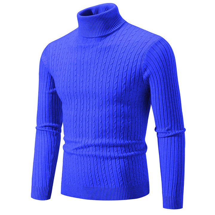 Elegant roll-neck sweater for men in fine knit Lune London