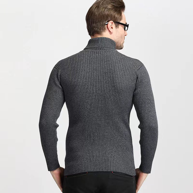 Women’s turtleneck sweater with an elegant ribbed structure Lune London