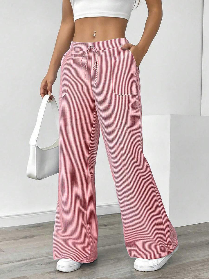 Wide Striped Trousers for Women Lune London