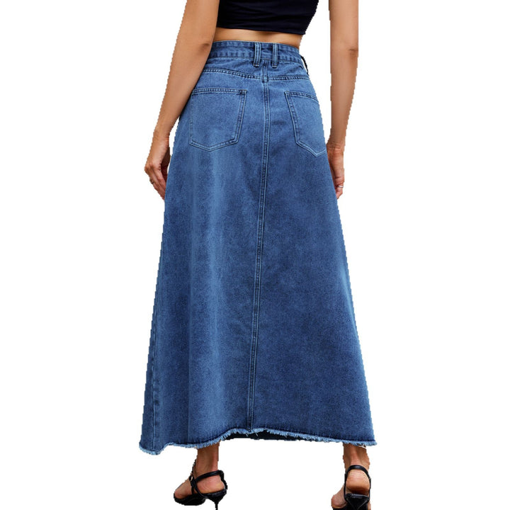 High-quality denim maxi skirts for women Lune London