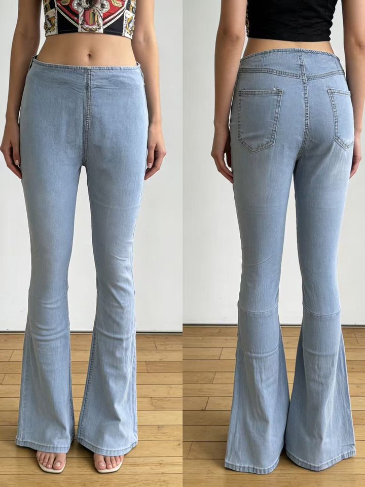 Women's fashionable flared jeans with high waist and comfortable fit Lune London