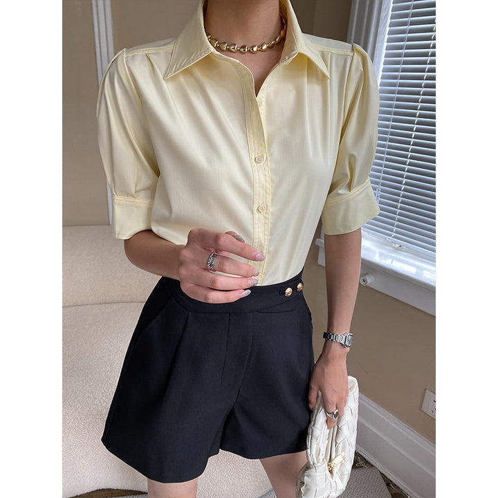 Ladies Elegant Blouse with Puff Sleeves Chic & Stil