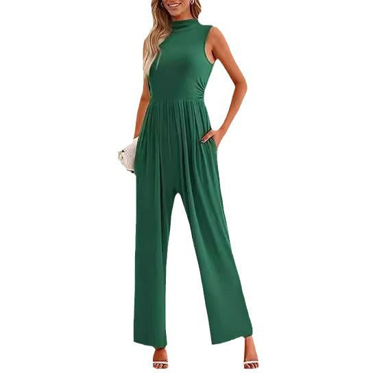 Elegant Woman Flowy Jumpsuit Lune London