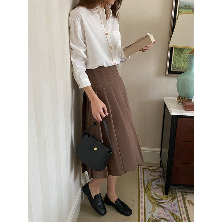 Women's casual button-down blouse made of high-quality cotton blend Chic & Stil