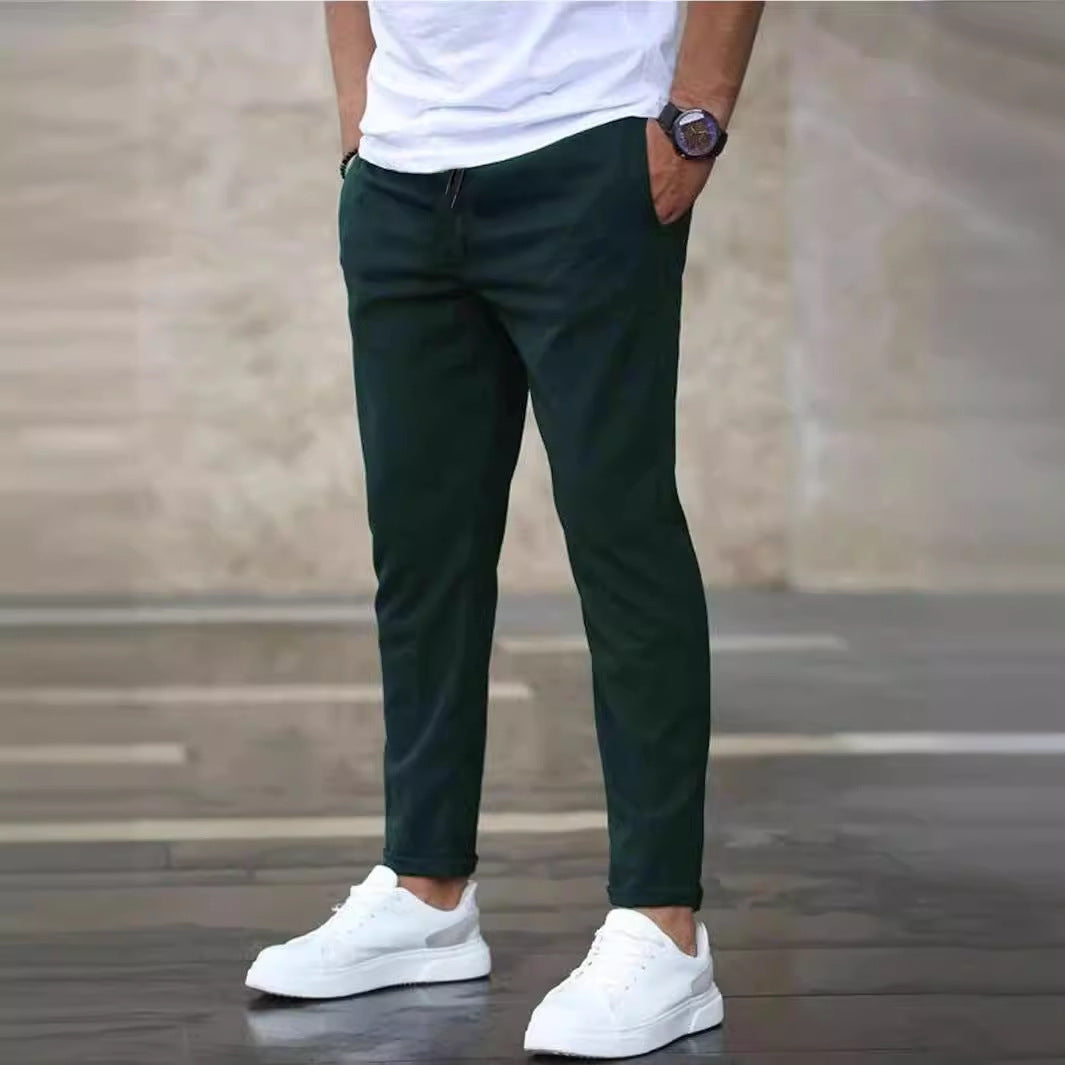 Casual chino pants for men with elastic waist Lune London