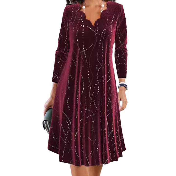 Robe de fête élégante pour femmes avec des accents scintillants Chic & Stil