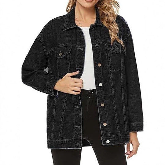 Veste en denim décontractée pour femmes avec coupe oversize Chic & Stil