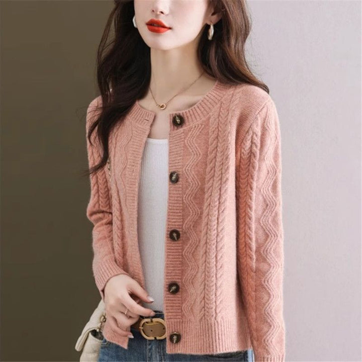 Cardigan confortable pour femmes avec détails de boutons décoratifs Chic & Stil