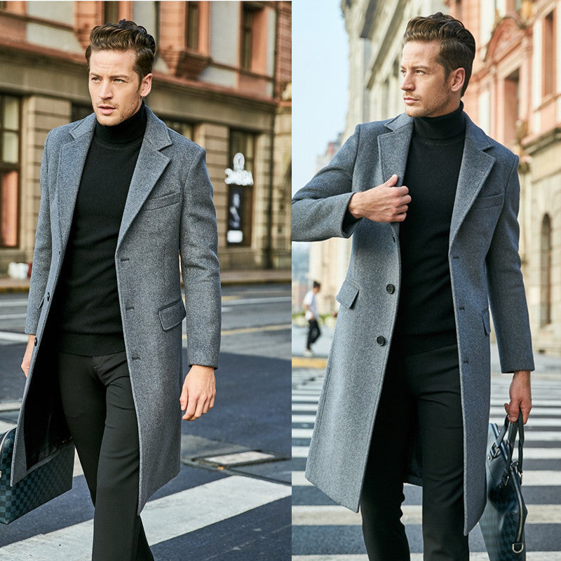Elegant coat for men with slim fit and modern details Lune London