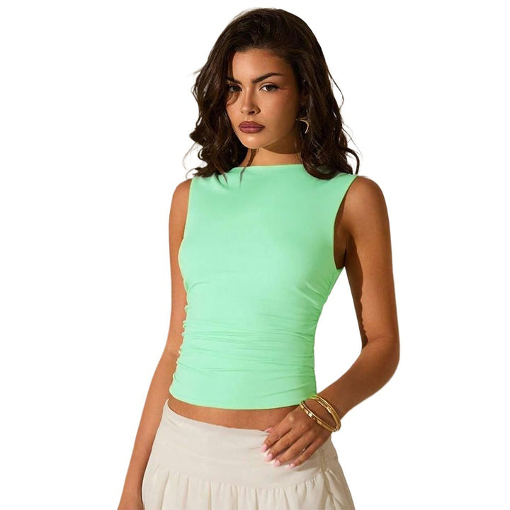 Top ajusté pour femmes avec fronces Chic & Stil