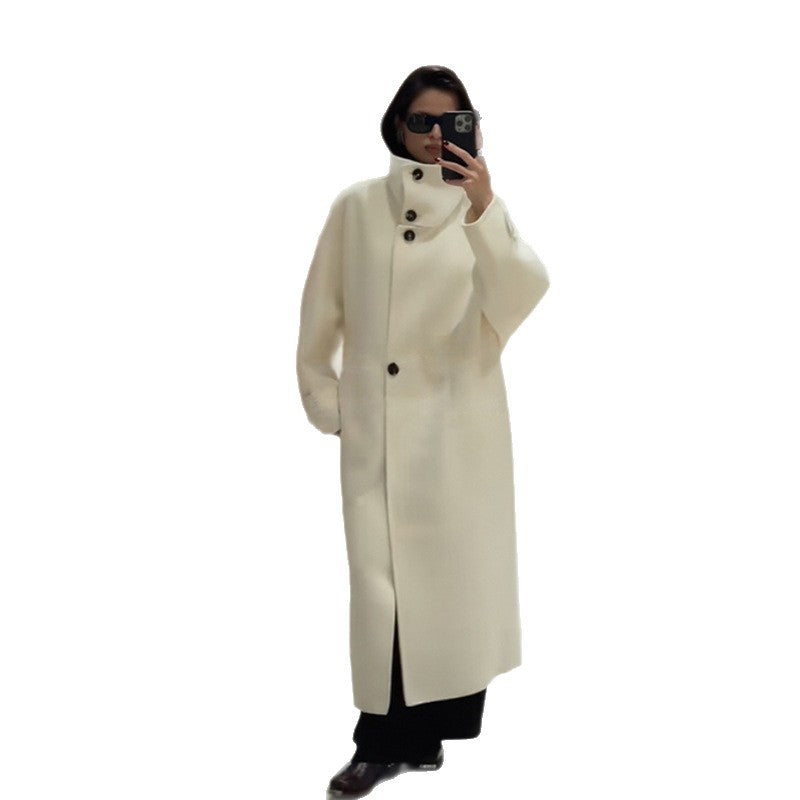 Manteau surdimensionné à col haut Chic & Stil pour femmes