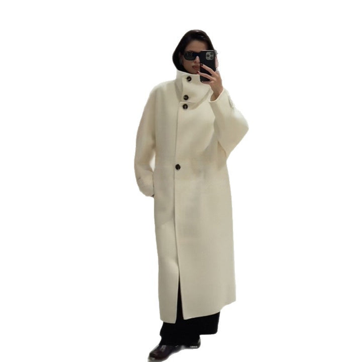 Manteau surdimensionné à col haut Chic & Stil pour femmes