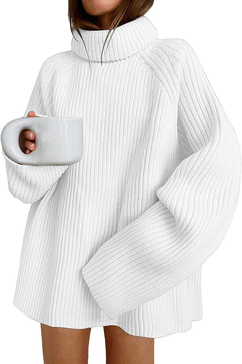 Ladies loose sweater with high collar Lune London
