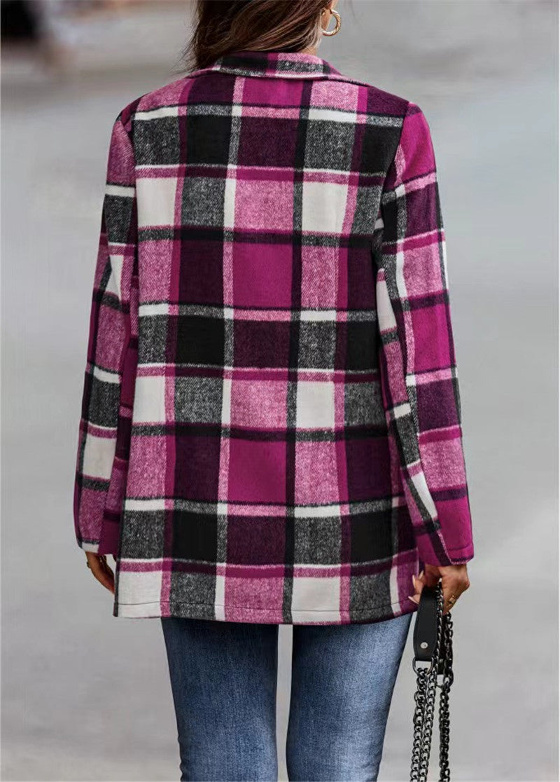 Lune London Casual Checked Jacket for Women