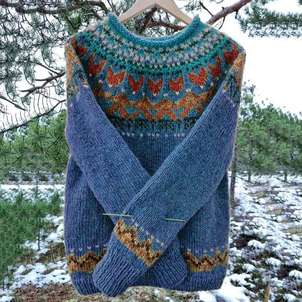 Women’s Vintage Icelandic Knit Sweater mit Premium Comfort | Lune London