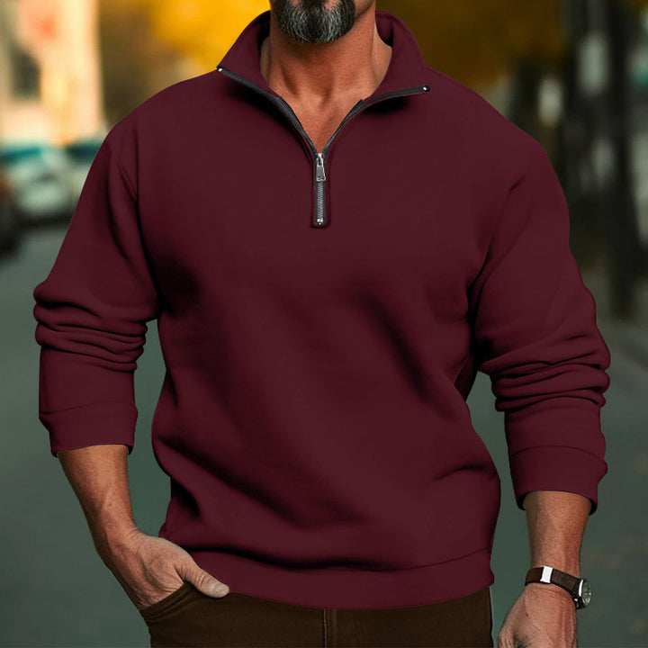 Men's fleece hoodie with zipper and comfortable cuffs Lune London