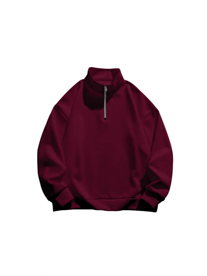 Women's sweatshirt with high collar and zipper Lune London