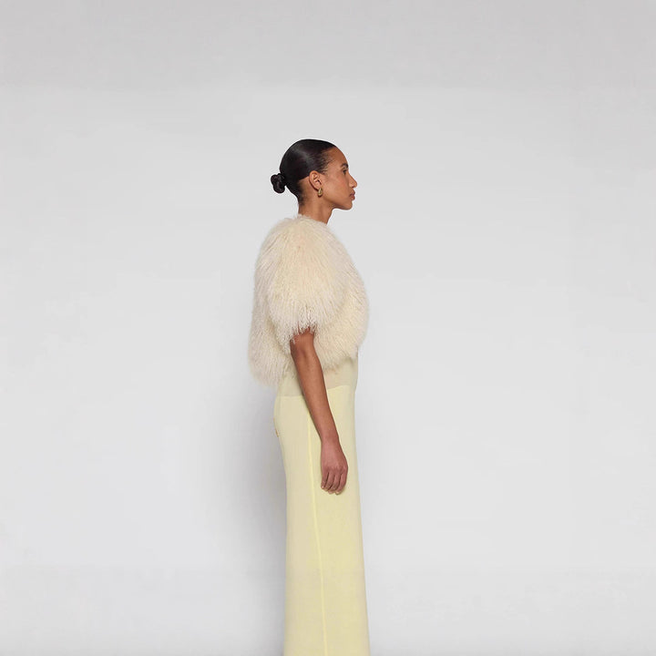 Lune London extravagant voluminous faux fur jacket for women