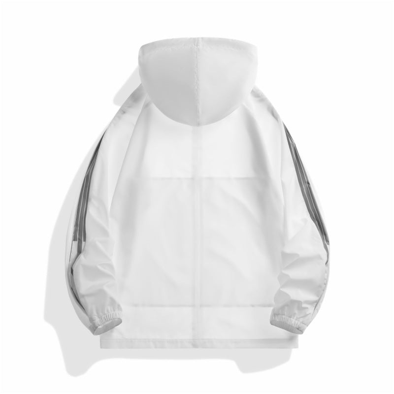Sporty transitional jacket for men with functional zip pockets Lune London