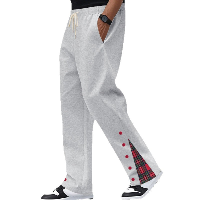 Casual cargo shorts for men with practical drawstring and trendy checked design Lune London