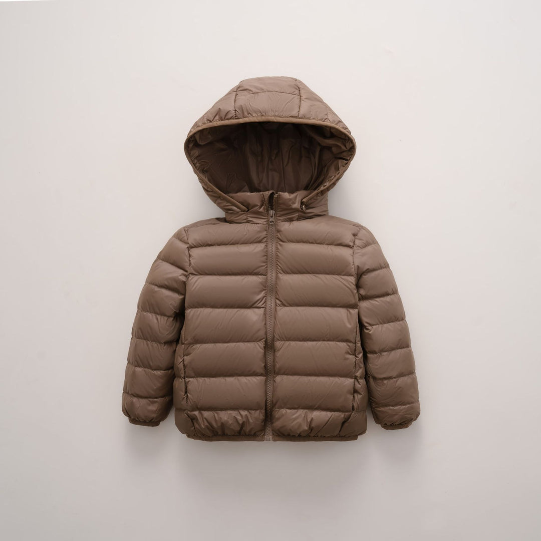 Ladies warm quilted jacket with hood Lune London
